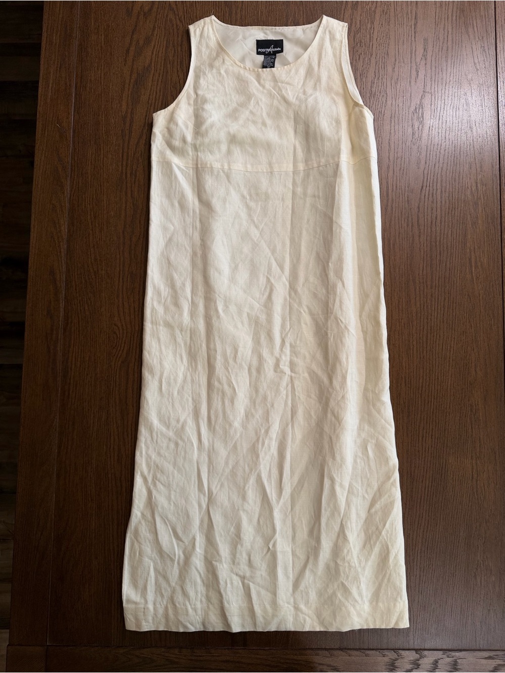 Vintage Positive Attitude Cream Sleeveless Maxi Dress